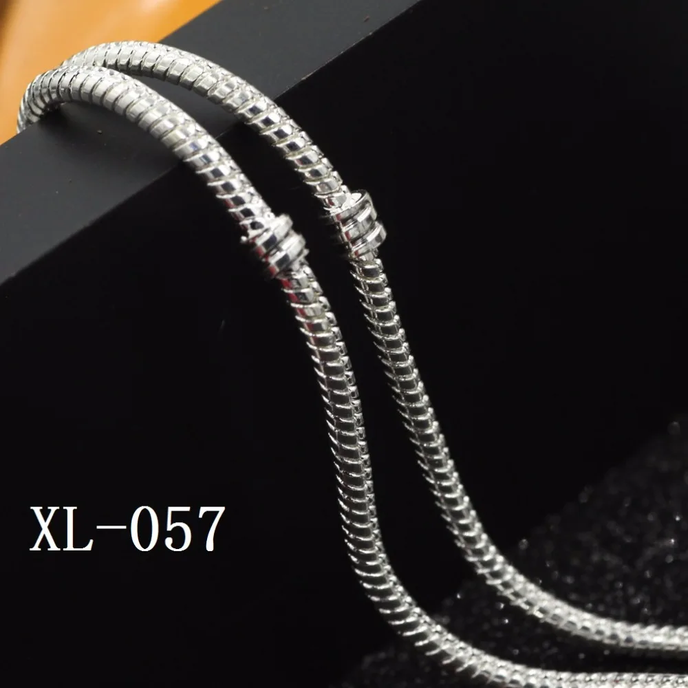 Genuine Solid 925 Sterling Silver Classic Round Snake Chain Necklace.Men's gift .snake bone chain coarse 3mm 18inch-24inch | Украшения