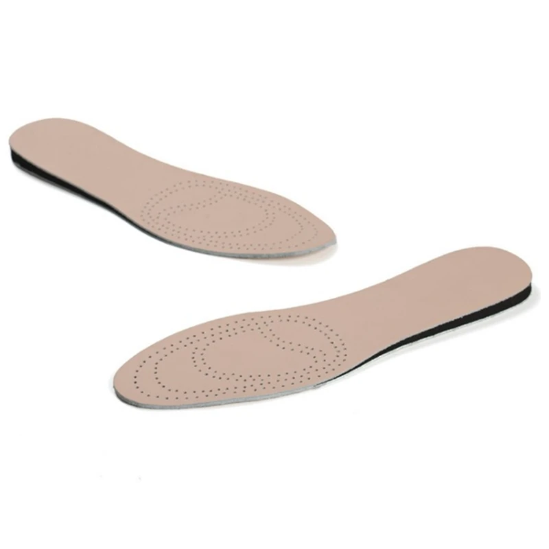 Одна пара дышащая кожаная стелька с внутренним каблуком 15 см амортизирующая для