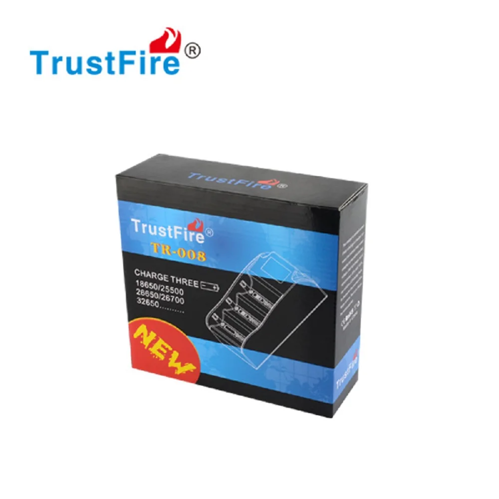 TrustFire TR-008 USB зарядное устройство 32650 батарея автомобильное может заряжать 3 шт. 18650