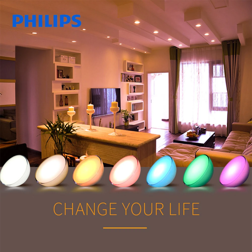 PHILIPS оттенок Go освещения Совместимость с Amazon Alexa Apple HomeKit и Google Помощник 6 Вт/100 240 В