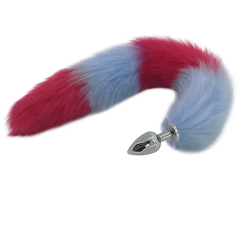 Анальная пробка S/M/L с большой анальной пробкой лисий хвост металлическая