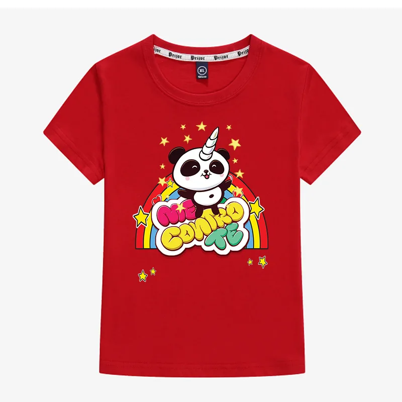 Модная детская футболка с 3D принтом панды и единорога хлопковая толстовка для