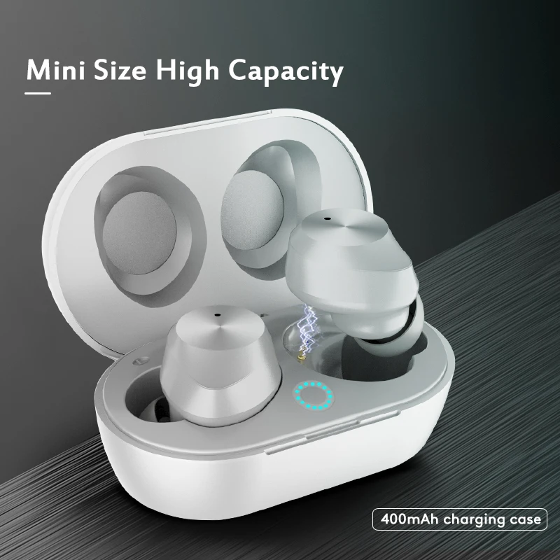 Arlado TWS-9 Bluetooth наушники-вкладыши мини беспроводная сенсорная гарнитура с зарядным устройством IPX5 водонепроницаемые Airpods для смартфонов
