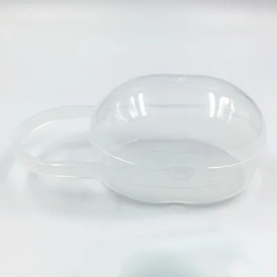 Transparent color Детская коробка для хранения пустышки 1 шт., прочная переносная колыбель, защита от пыли для путешествий, коробка для пустышки, контейнер, держатель, безопасная полипроленовая пластиковая коробка - Цвет: Transparent color