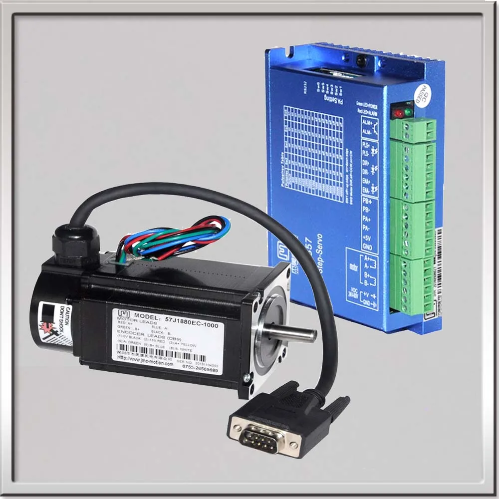 Ступенчатые комбинированные пакеты 57J1880EC-1000 + 2HSS57 с закрытым циклом 2.0N. m Nema 23 Hybird