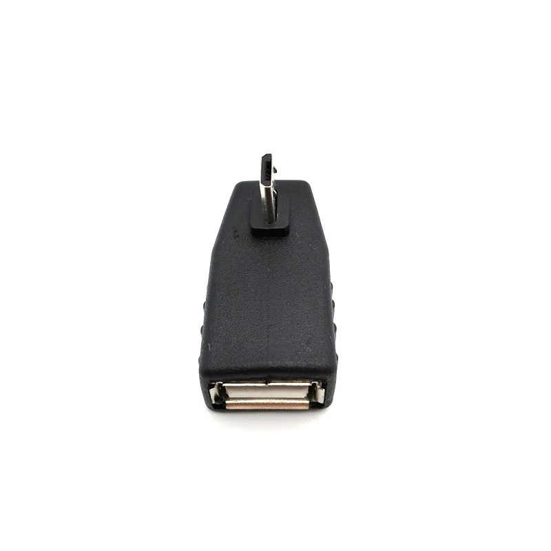 1 шт. автомобильный адаптер Micro USB папа к гнездовой поворот влево конвертер MP3 OTG HOST