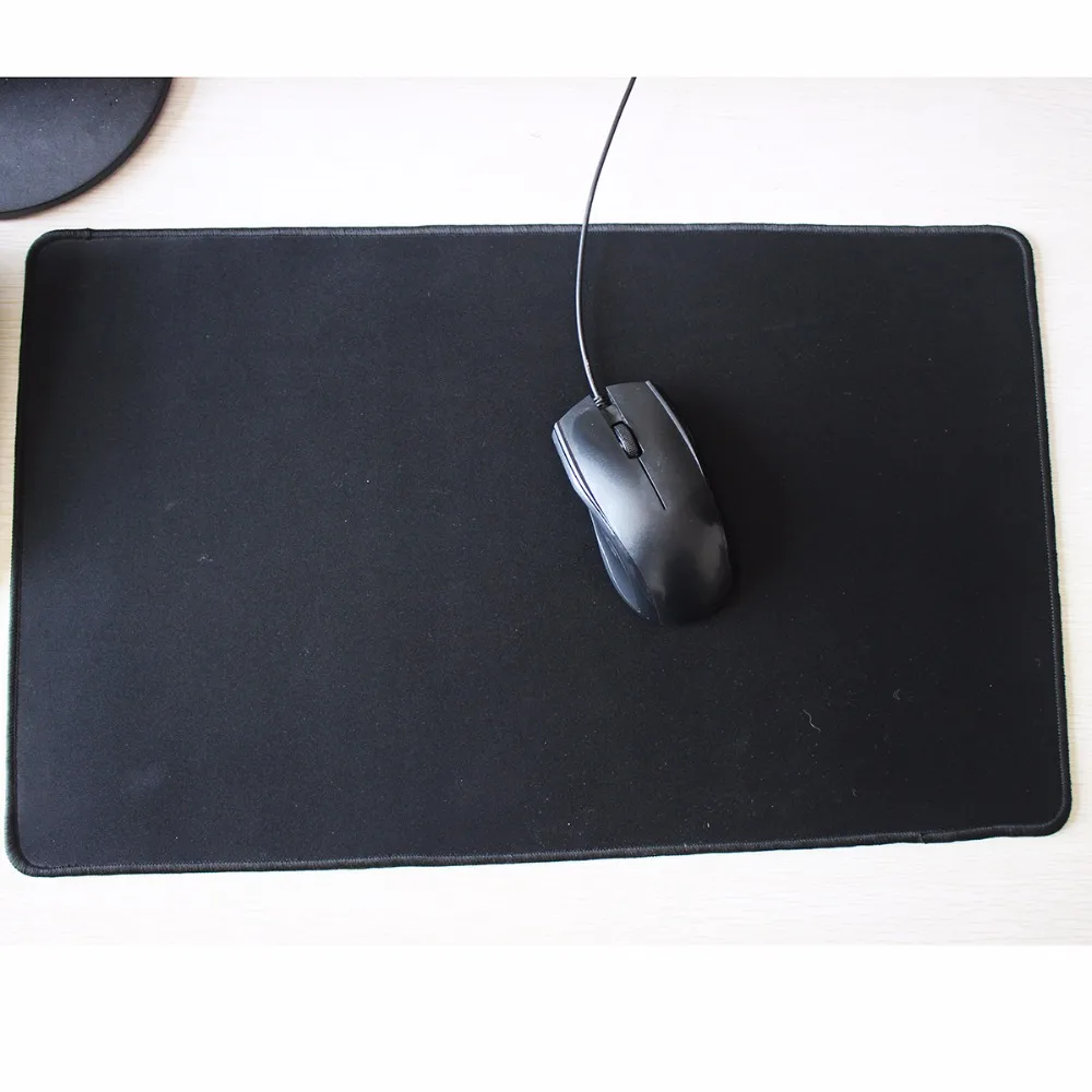 Pbpad 500*300 мм среднего размера игровой коврик для мыши черный с закругленными