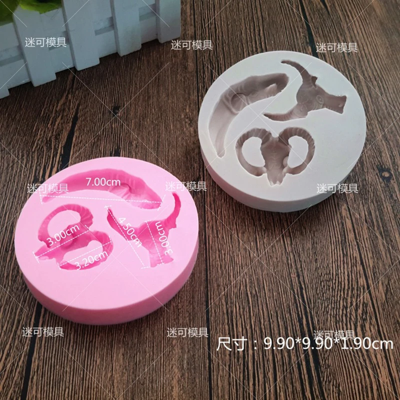 Gumapste 3D Halloween Cattle Ivory Cow Neat Bull Head Silicone Mold Cake Decorating Tools Fondant Chocolate Pastry Baking | Дом и сад