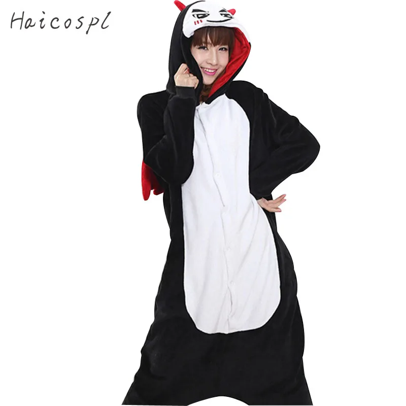 

Devil Kigurumi Cosplay Costume Women Pajama Cartoon Onesie Party Funny Jumpsuit Costume Winter Flannel Adult Fancy