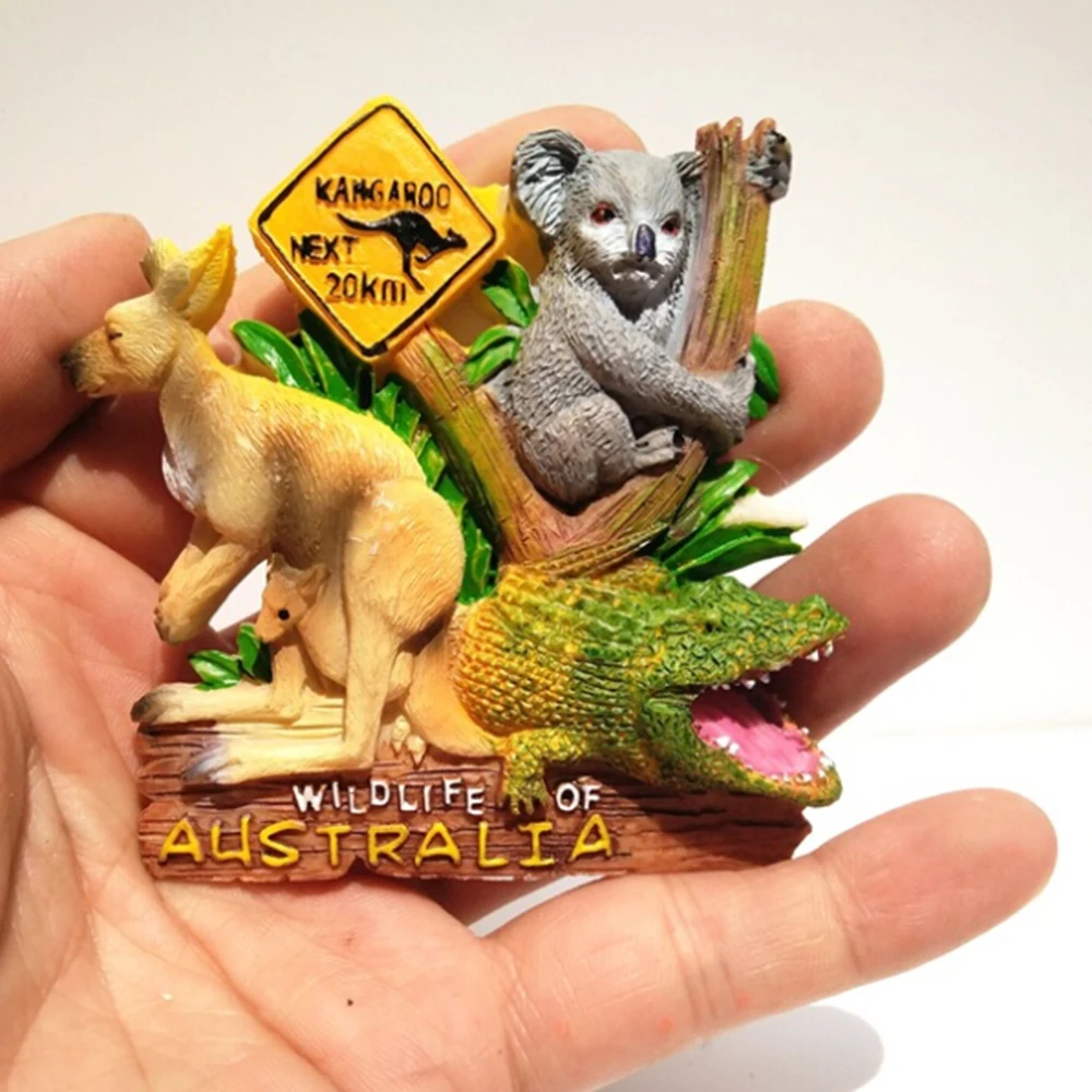 3D магнит на холодильник с животным мир путешествия сувенирные Смола магниты для