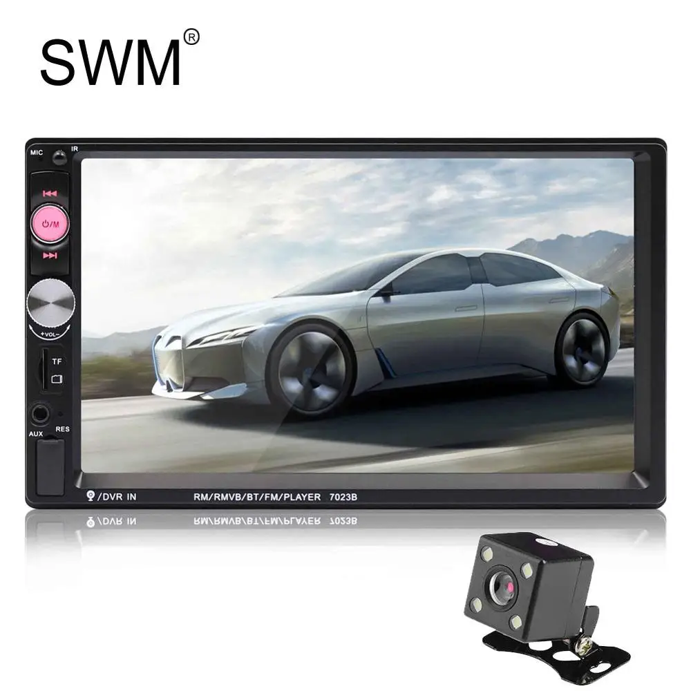 SWM 2 Din автомобильное радио Авторадио Bluetooth Зеркало Ссылка Кассетный плеер 2din Кош