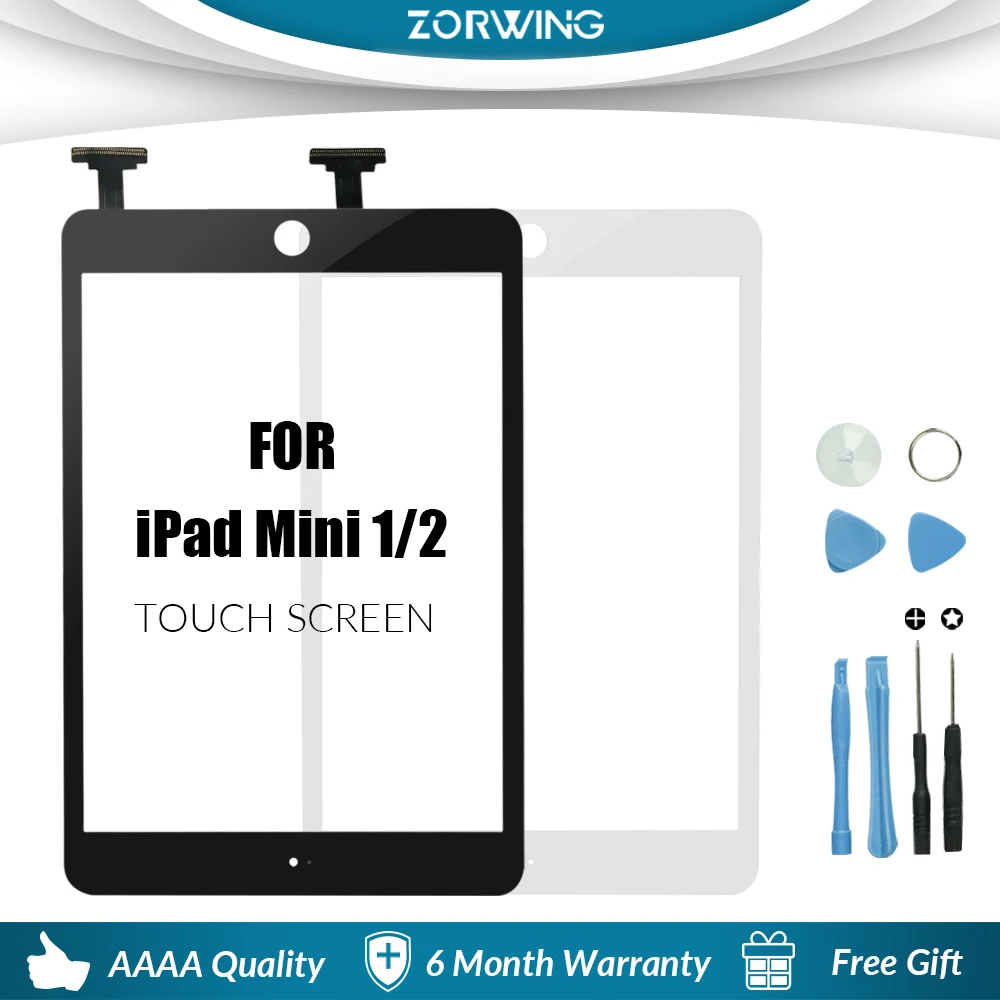Сенсорный Экран AAA качества для ipad mini 1 2 стеклянный сенсорный экран с цифровым