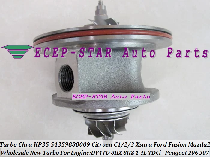 Картридж турбо CHRA Core KP35 54359880009 54359700009 для Citroen C1 C2 C3 Xsara Mazda 2 PEUGEOT 206 307 DV4TD 8HX 1.4L|turbo