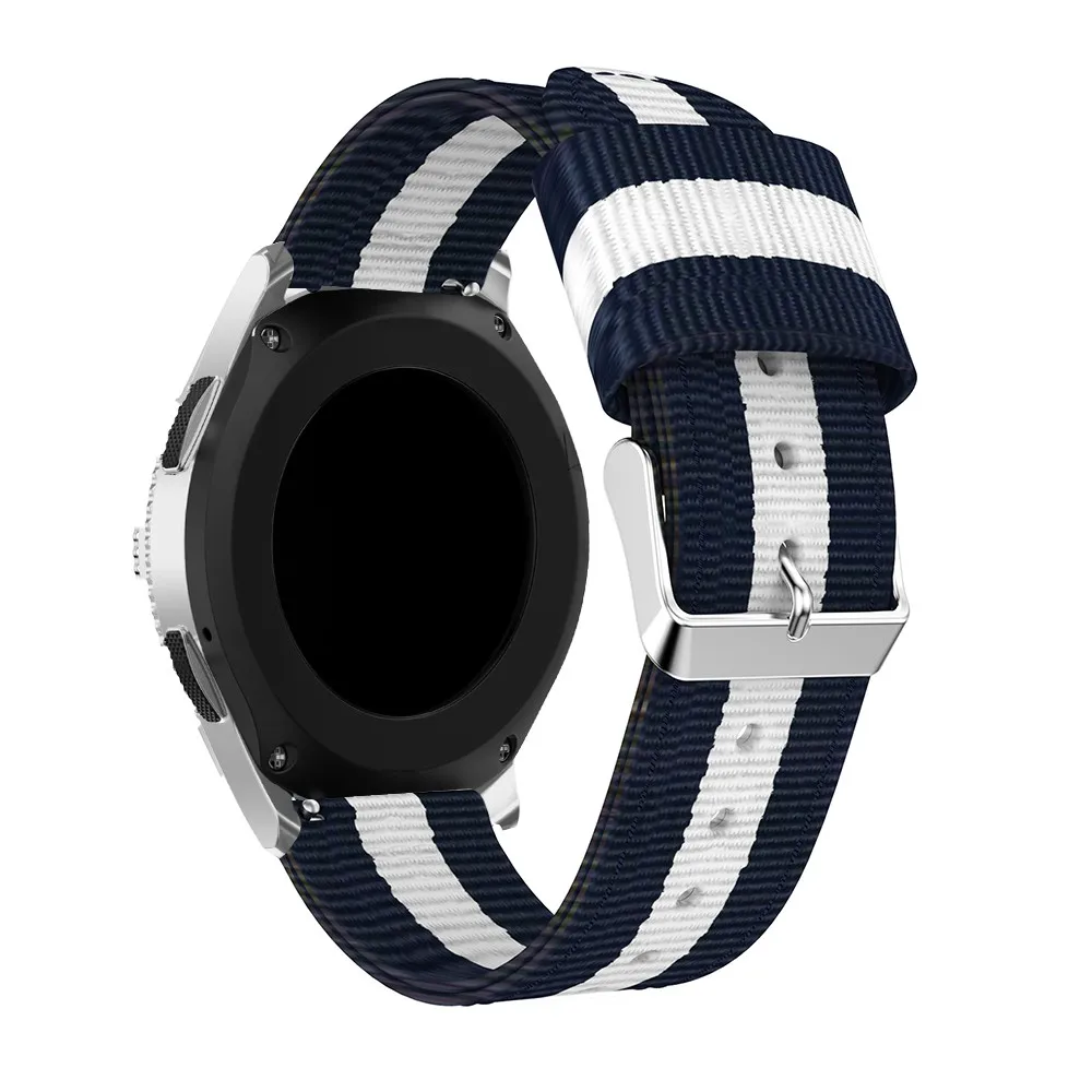 Спортивный нейлоновый ремешок для Samsung Galaxy Watch 22 мм 46 смарт часов Gear S3 сменный