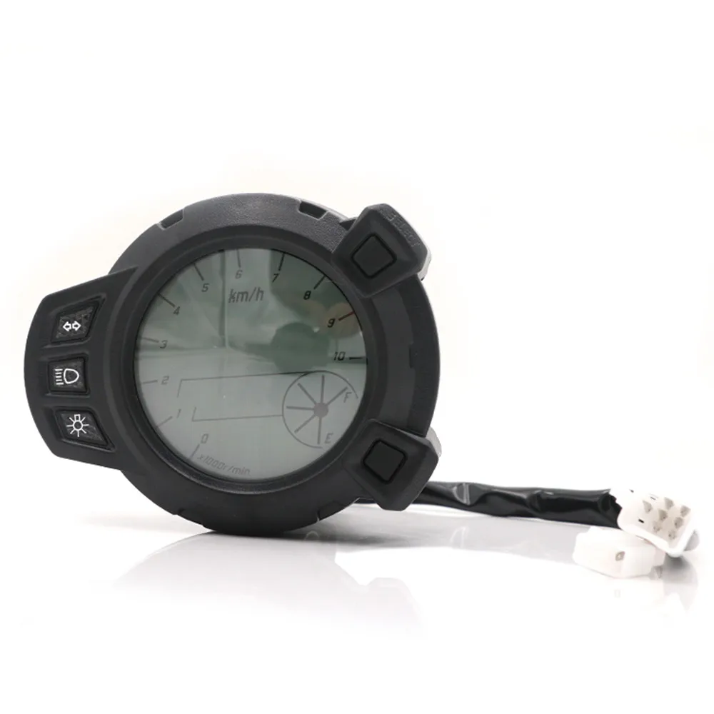 Бесплатная доставка мотоциклетные инструменты 10000 RMP ЖК дисплей Спидометр