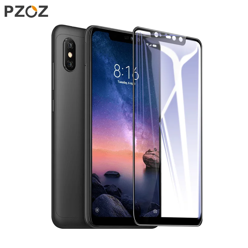 PZOZ закаленное стекло для Xiaomi Redmi note 6 Pro защита экрана полное покрытие закаленное стекло для Xiaomi Redmi note6 Pro Стекло 9H