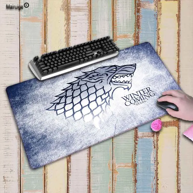Mairuige Игра престолов декорации геймеров игровые коврики коврик для мыши большой игровой коврик для мыши Противоскользящий идеальный блокирующий ПК компьютерный стол коврик