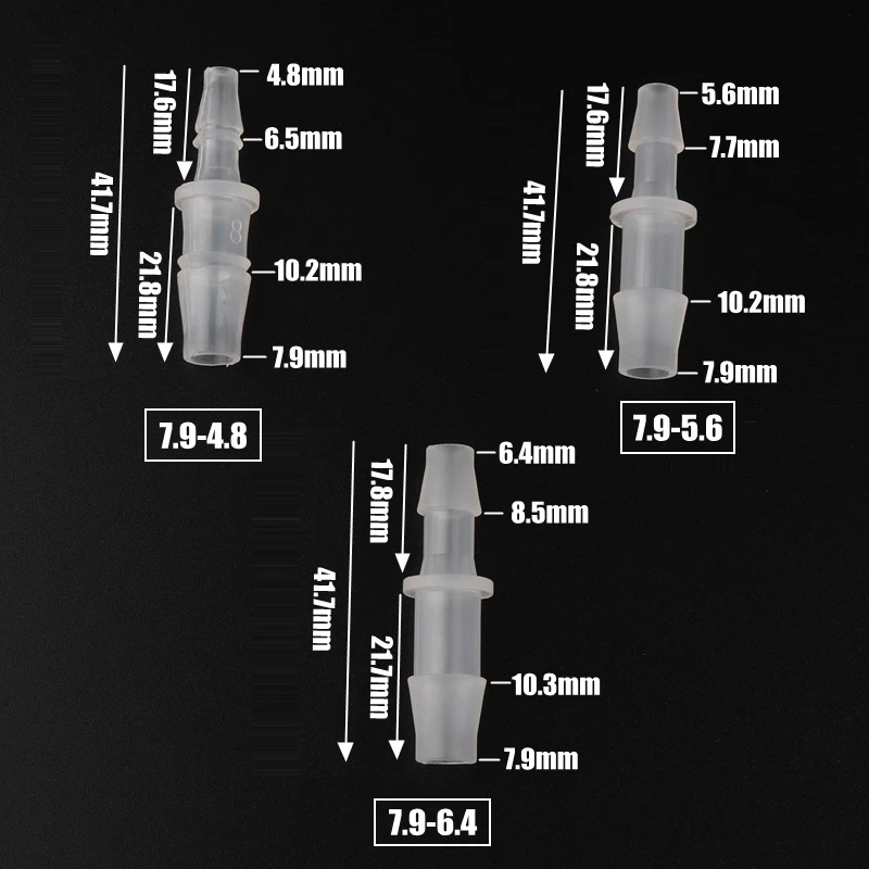 Прямой пластиковый соединитель для аквариума 100 шт. 7 9 11 1 мм шланг воздушного