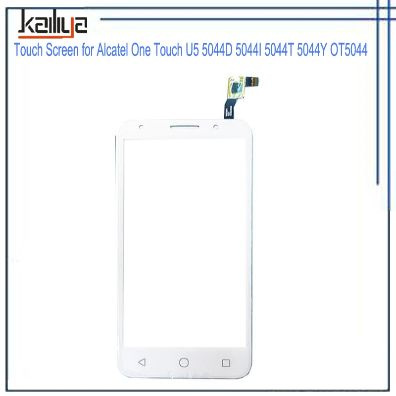 Touch Screen Digitizer Glass Lens For Alcatel One U5 5044D 5044I 5044T 5044Y OT5044 Panel Replacement Black White | Мобильные