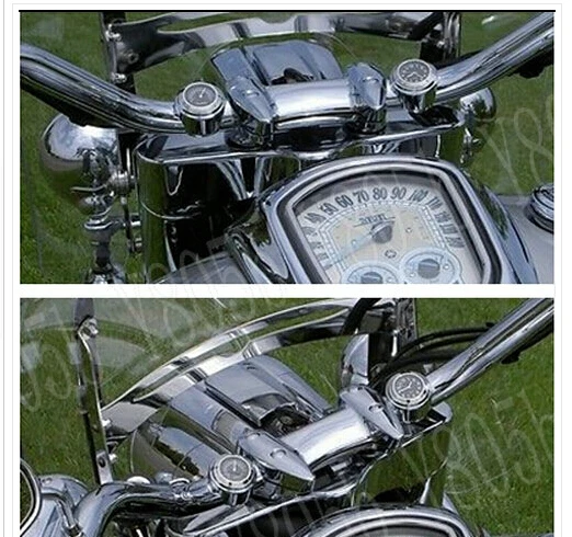 Термометр и часы с креплением на руль CNC для Kawasaki Vulcan Classic VN 400 VN500 VN800 900 1200 1500 1600 2000