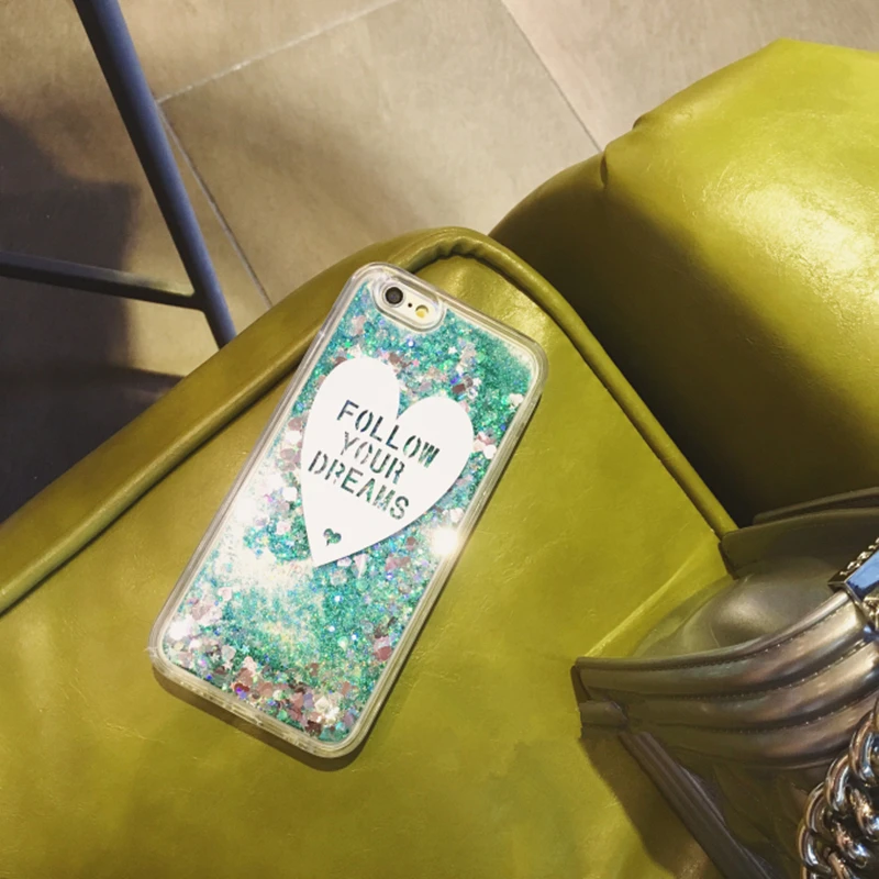 Чехол с милым сердцем, блестящим жидким зыбучим песком для iphone6 S 5 7 8 Plus X R MAX, чехол для samsung galaxy S7 S6 edge S8 Note 9