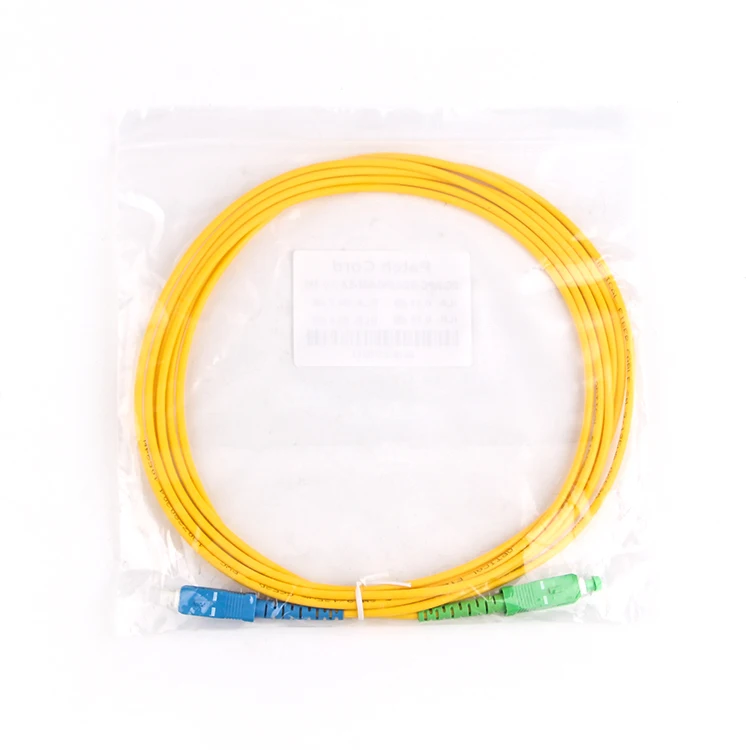 10pcsSC APC to SC UPC 3m Fiber Patch Cable optical fiber cord 2.0mm PVC G652d Jumper Simplex FTTH Optic 1m | Мобильные телефоны и