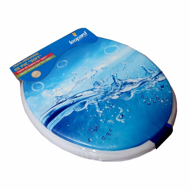 Крышку унитаза мягкие сиденья для Новинка 2017 морская волна дизайн высокое