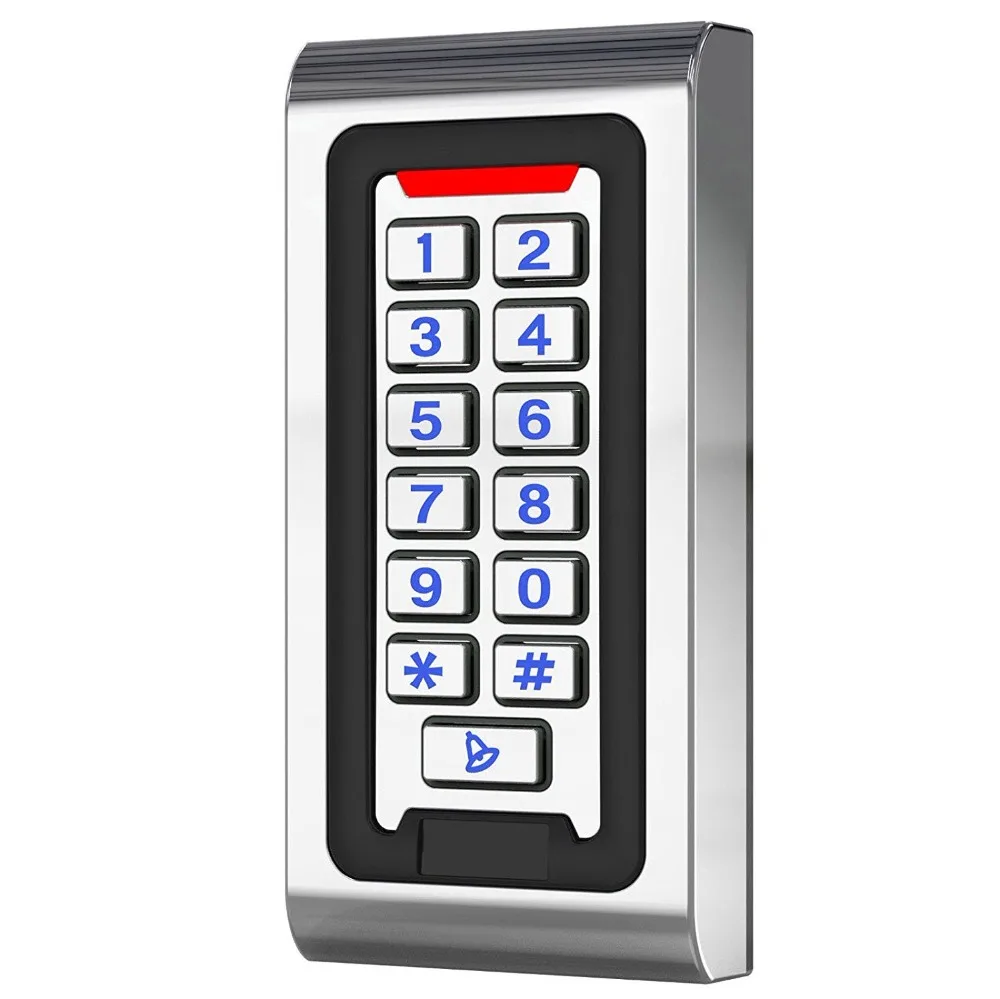 

Waterproof Zinc Alloy Metal Case RFID Reader 125khz Access Control Keypad Work Stand-alone For Gate opener door Security System
