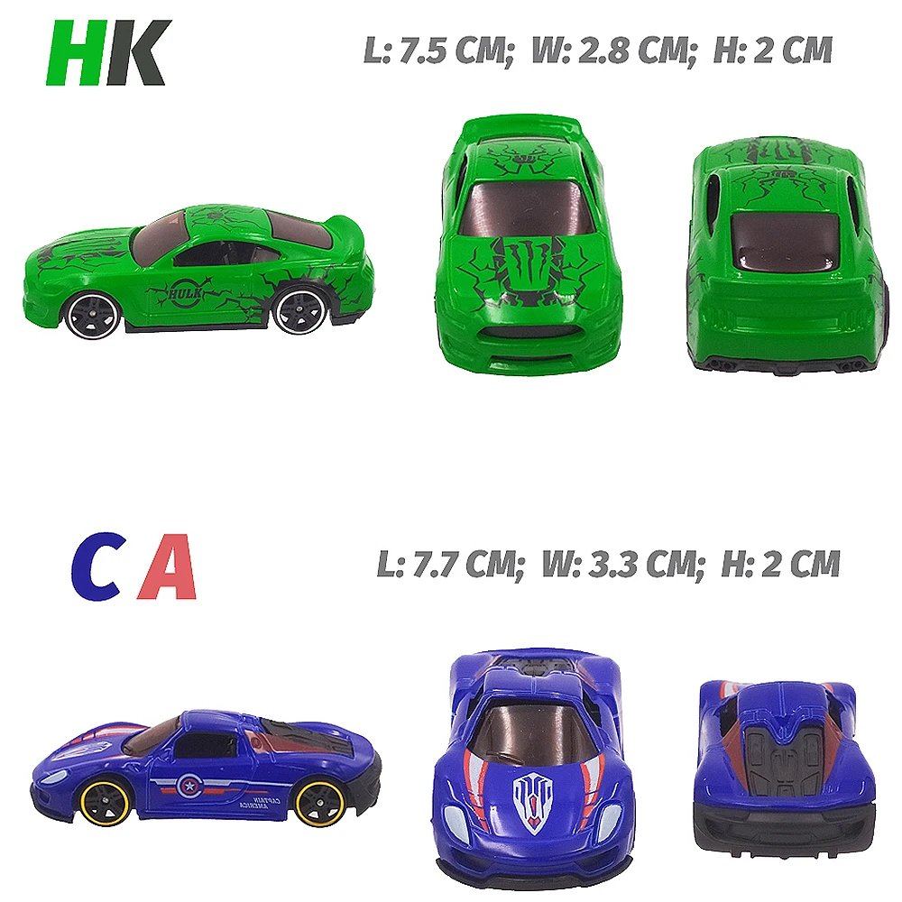 6 в 1 металлическая литая модель игрушечного автомобиля (6 шт.) сплав автомобильная