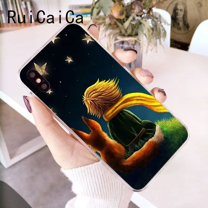 Мягкий силиконовый чехол для телефона RuiCaiCa Little Prince Elephant из ТПУ iPhone 5 5Sx 6 7 7plus 8 8Plus X