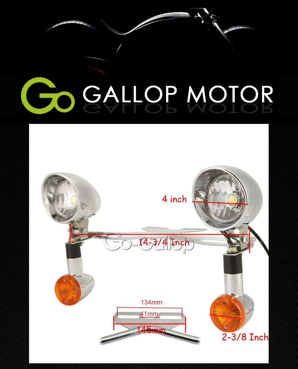 Точечный светильник для Honda Shadow Spirit VT750 1100 VTX 1300/Yamaha V-Star XVS 650 1100 Классический на заказ