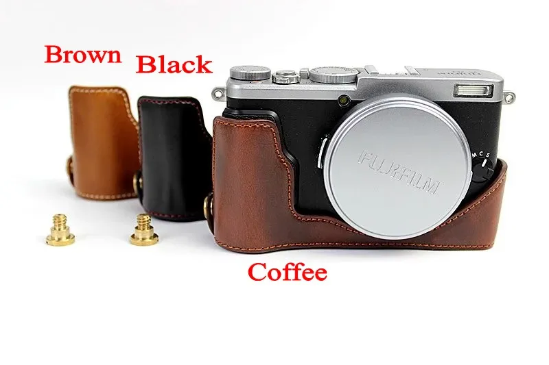 Новый чехол из натуральной кожи для камеры FujiFilm Fuji X70|leather camera case|camera caseleather case for |