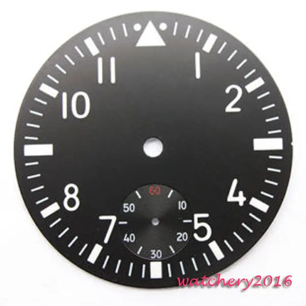 

38.9mm sterile Luminous Number dial fit 6498 movement Men's Watch dial