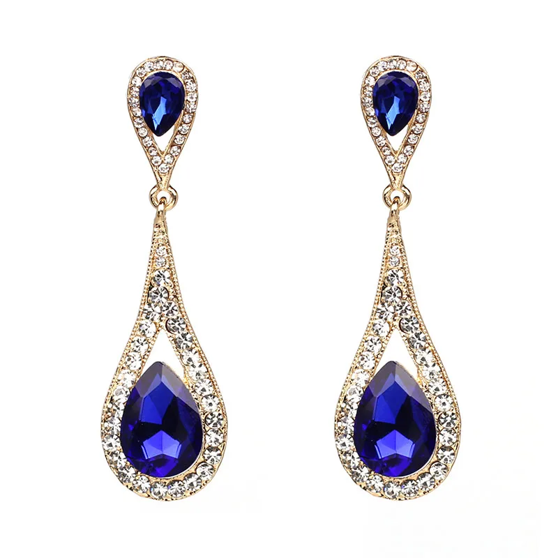 AOTEMAN 2019 новые винтажные крупные Серьги с драгоценными камнями|earrings bohemian|dangle drop