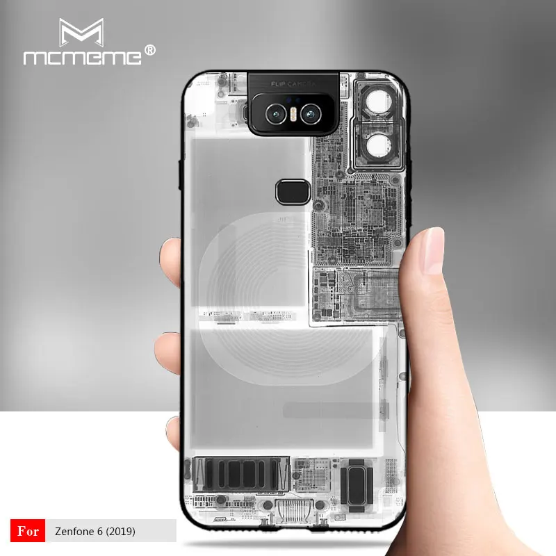 For ZenFone 6 2019 6z ZS630kl Case Cover Pretty interesting battery painting Silicone soft TPU Back 6Z |