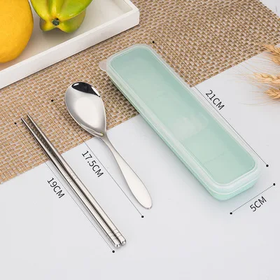 Flatware Green Box GLANYOMI 304 Ланч-бокс из нержавеющей стали с отделениями, бэнто-бокс для детей, школьников, пикников, контейнер для еды - Цвет: Flatware Green Box