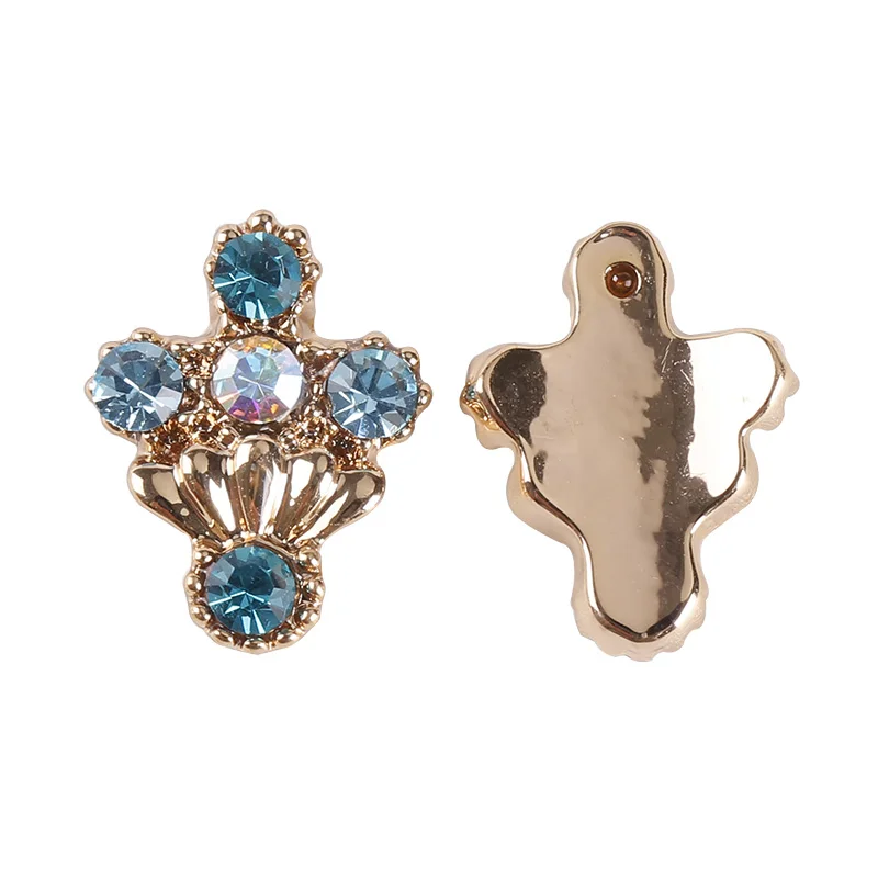 10 шт./лот маникюр украшения для ногтей блестки сделай сам крестик дерево дизайн 3D