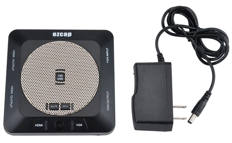 Ezcap289 1080P HDMI лекционный рекордер VGA видеозахвата Встроенный микрофон для записи лекционных занятий Конференции на USB диск