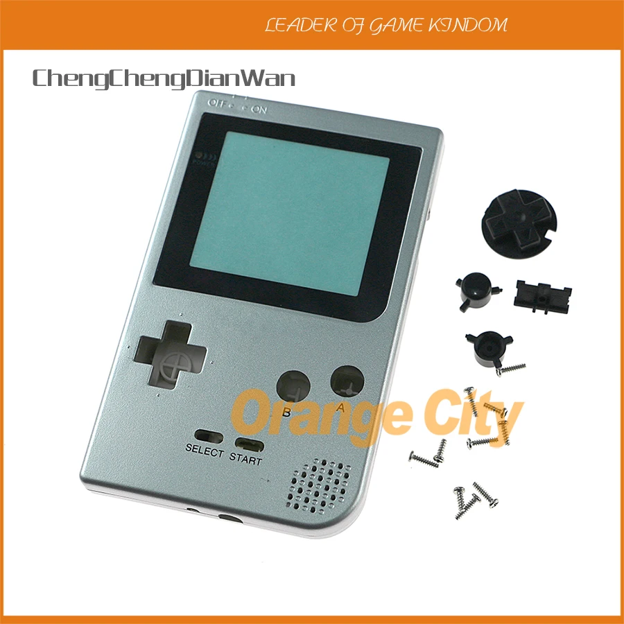 ChengChengDianWan чехол накладка с кнопками и наклейкой для Gameboy Pocket GBP накладка|case cover|case