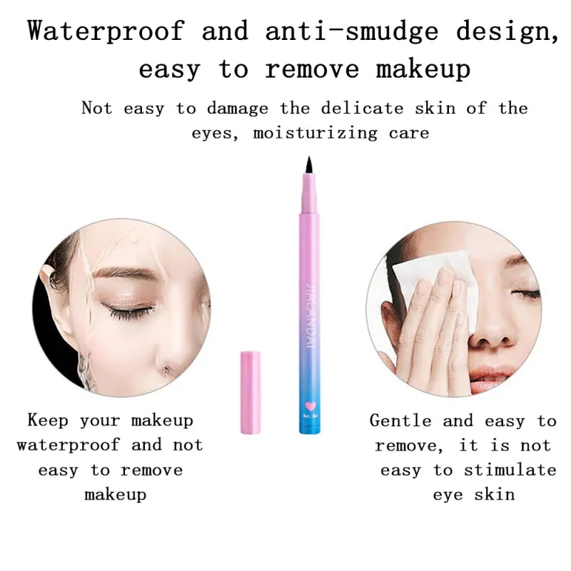 Глаз макияжная подводка для глаз ручка Водонепроницаемый вбирают пот прочная