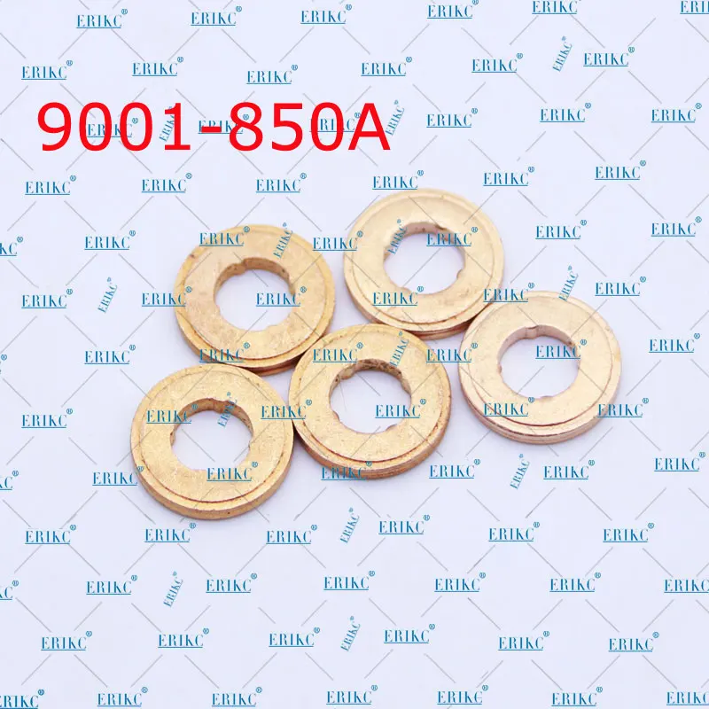 ERIKC 9001-850A топливный двигатель впрыска запасных частей медное Кольцо Толщина = 2 мм Форсунка сопла тепловой щит 9001 850A/9001850A