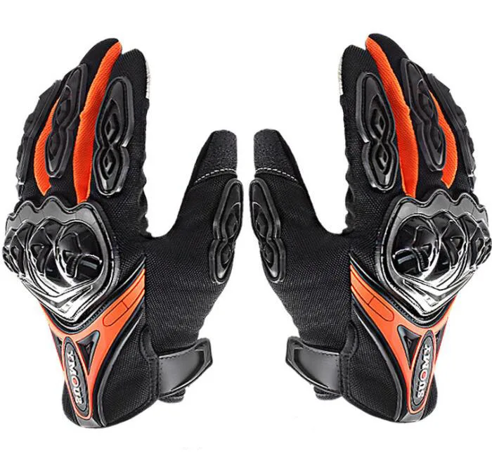 SUOMY мотоциклетные перчатки с сенсорным экраном Guantes Moto rbike rcycle Racing перчатки для езды на мотоцикле полный палец - Цвет: SU-10 Orange