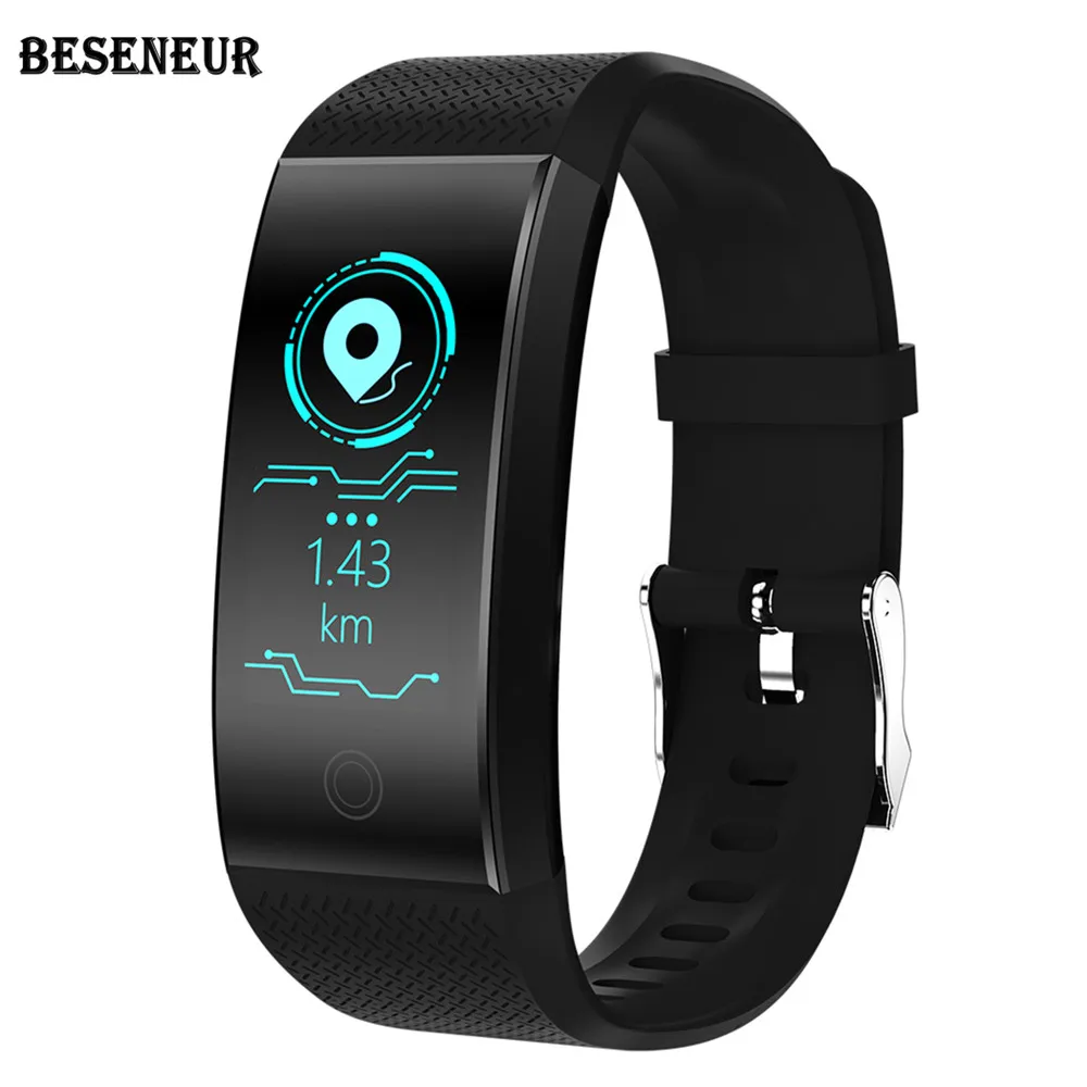 Beseneur QW18 Smart Band Heart Rate Monitor Color Screen 4.0 Sports Wristband IP68 Waterproof Fitness Bracelet for Android IOS |