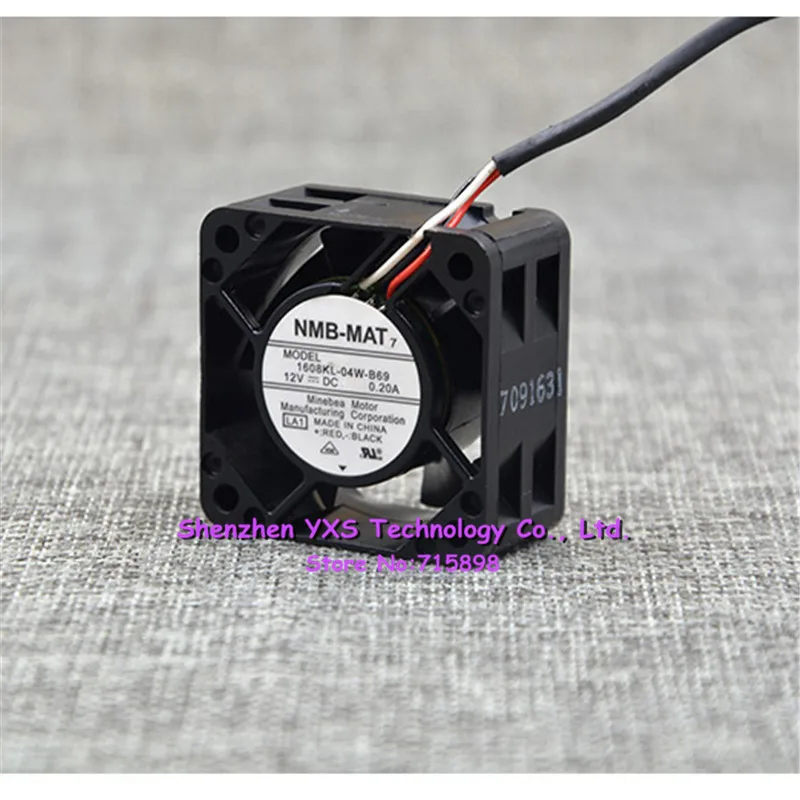 1608KL 04W B69 DC12V 0.20A 4020 4 см 40*40*20 мм 3 провода охлаждающего вентилятора компьютера|fan