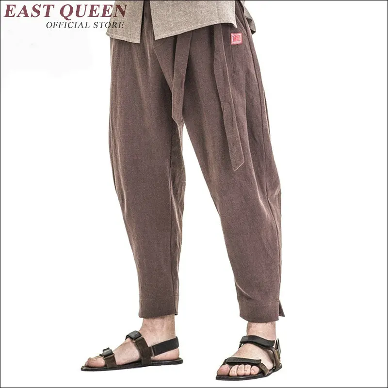 Одежда Wushu льняные брюки мужской костюм восточные мужские льняная традиционная
