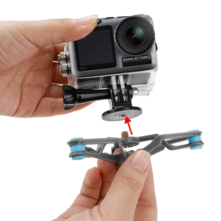 Aluminum Extension Fixed Connection Kit Adapter For DJI OSMO Action Bike Clip Bicycle Clamp 1/4 Screw Gimbal Camera Accessory |