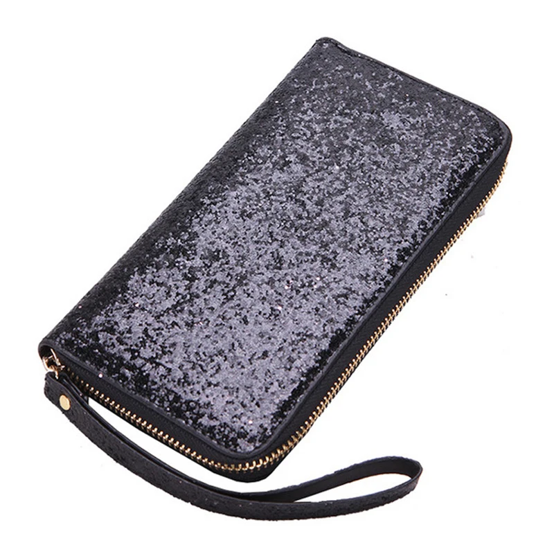 Женские кошельки из искусственной кожи длинный Дамский бумажник на двойной