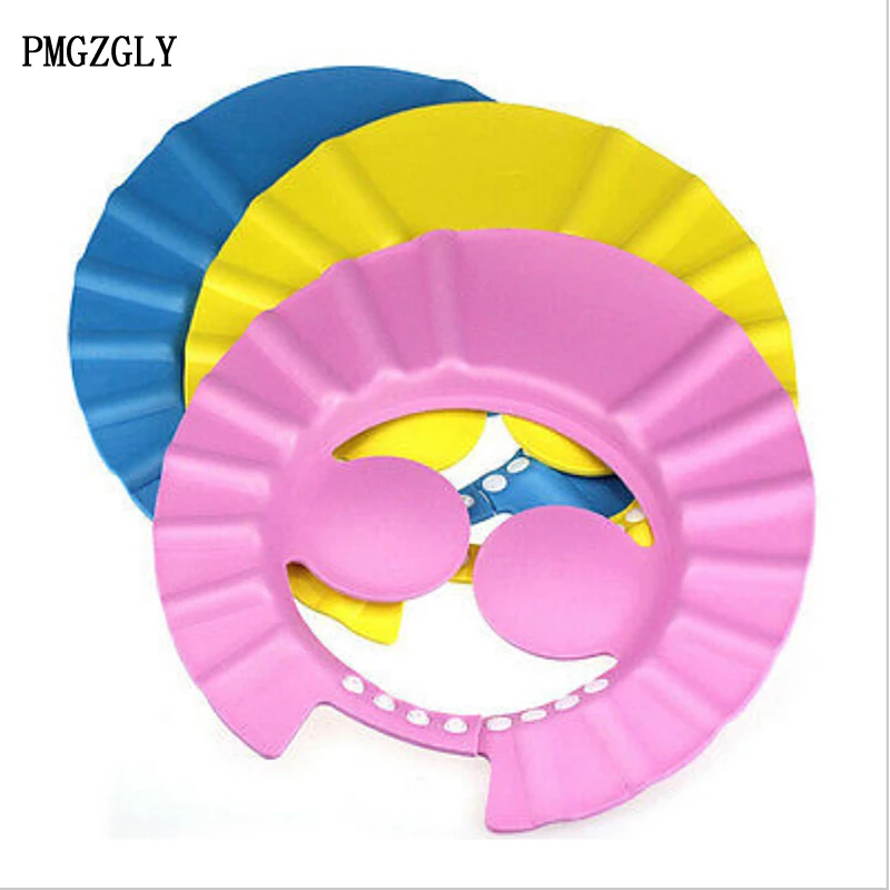 Gorro de champ&uacute; para lavado de beb&eacute;, gorro de ba&ntilde;o para ni&ntilde;os peque&ntilde;os, protector para el pelo, tapas de visera directa-1