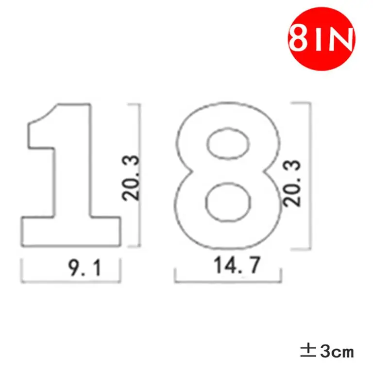 1 and 8 (2 Num 8IN ) На возраст от 0 до 8 цифр форма для выпечки тортов украшения торта инструменты торт ко дню рождения торт дизайн формы для выпечки инструменты для выпечки 4/6/8/10/12/14 дюймов ПЭТ многоразового использования - Цвет: 1 and 8 (2 Num 8IN )