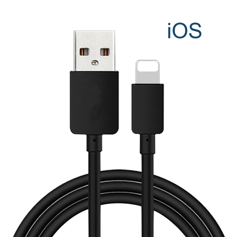 iOS Black 5V2A Micro iOS usb кабель 1 м 2 м 3 м кабели для быстрой зарядки мобильного телефона Android зарядное устройство кабель для передачи данных черный и белый - Цвет: iOS Black